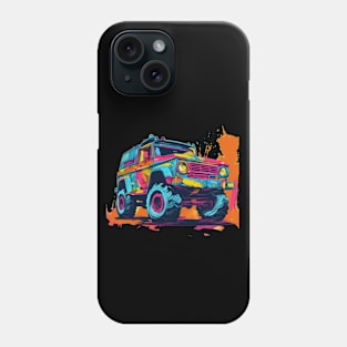 pop art style 4x4 offroad crawler truck Phone Case