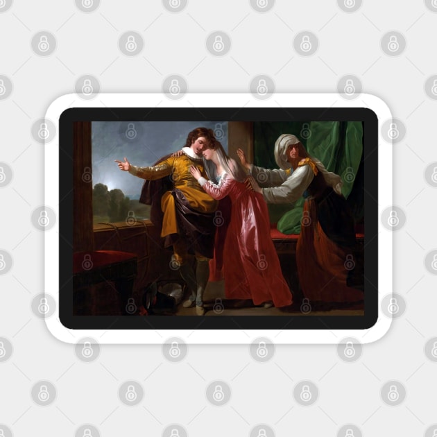 Romeo and Juliet by Benjamin West Magnet by academic-art