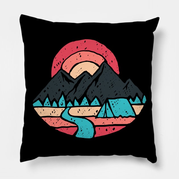 Camp River Pillow by quilimo