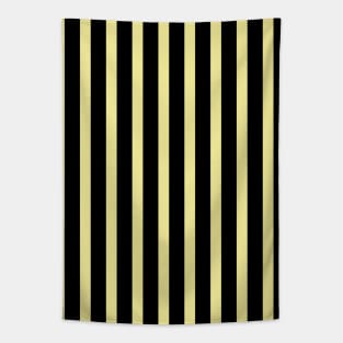 Acciai | Black and Yellow Stripes Pattern Tapestry