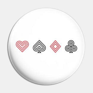 POKER CARD ICON (COLOR) Pin