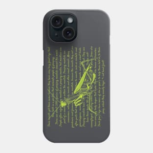 Praying Mantis Info Phone Case