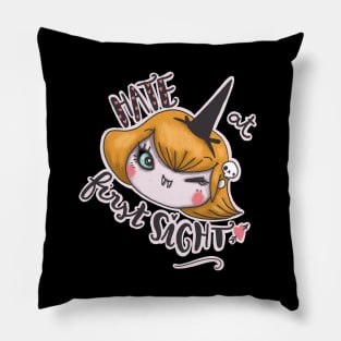 hate at first sight Pillow