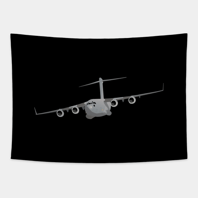 C-17 US Air Force Airplane Tapestry by NorseTech