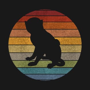 Vintage Monkey Design - Colourful Retro Style T-Shirt