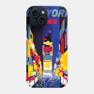 Vintage Travel Poster USA New York Phone Case