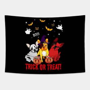 Trick Or Treat Frenchie Dog Halloween Gift Tapestry