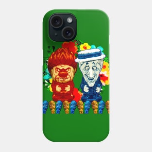 Heat Miser Snow Miser TIKI Tropical Christmas! Phone Case