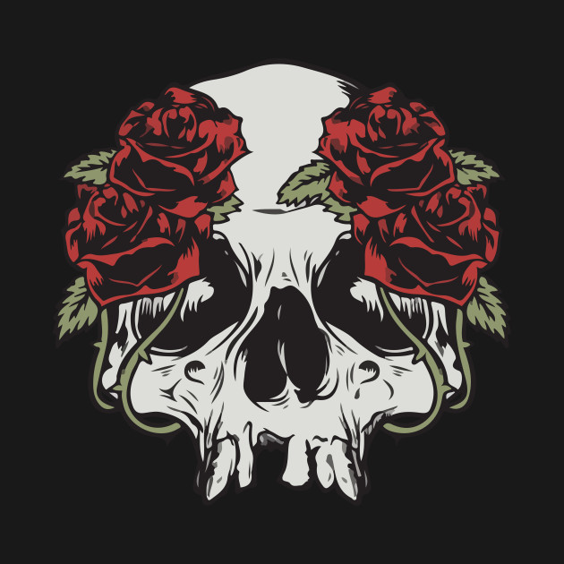 Discover skull roses death - Skull Roses - T-Shirt