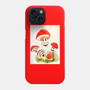 Mushroom family Phone Case