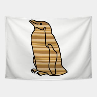 Earth Stripes Penguin Tapestry