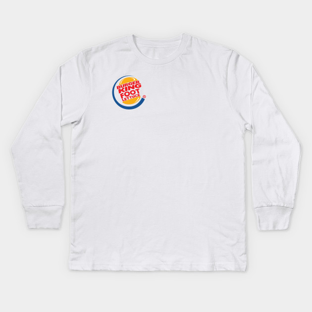 Burger King Foot Lettuce Patch Style Parody Kids Long Sleeve
