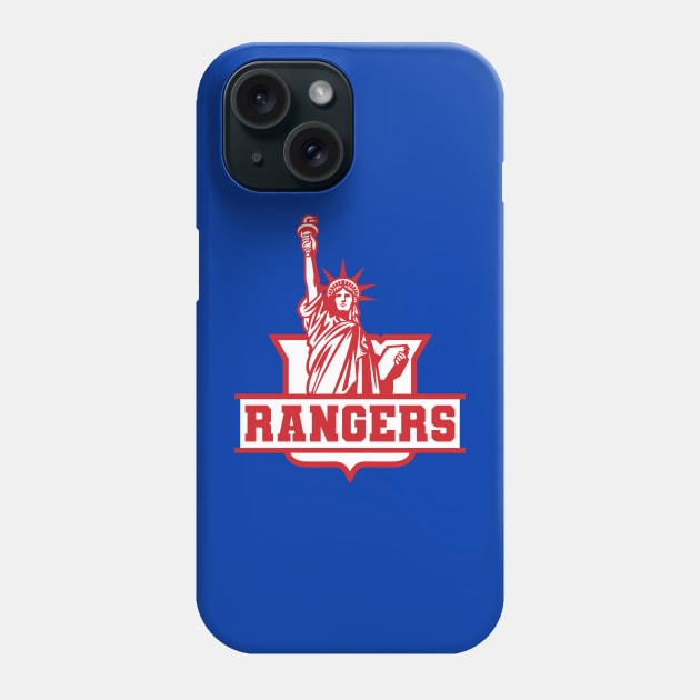 Rangers NY Phone Case by Nagorniak