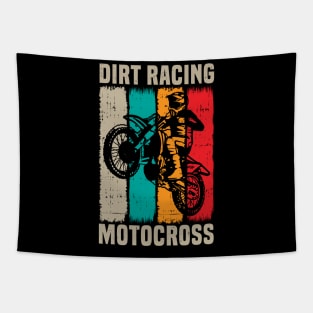 dirt racing motocross Tapestry