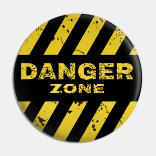 funny face mask / cool face shield Danger Zone Pin