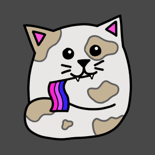 bisexual pride flag cat T-Shirt