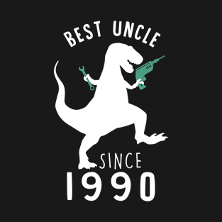 Best Uncle 1990 T-Shirt UncleSaurus Since 1990 Dad Gift T-Shirt