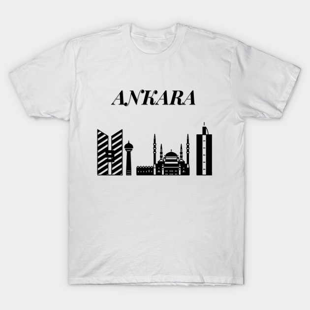 Discover Ankara Skyline, Turkey, Turkish Capital - Ankara - T-Shirt