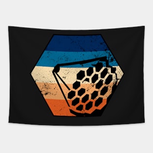 vintage retro James Webb Space Telescope Retro Cosmic JWST Vintage Space Tapestry