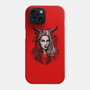 Embrace the Darkness: Gothic Satanic Evil Phone Case