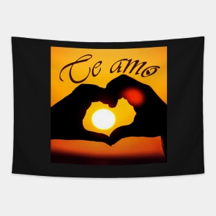 Te amo (I love you in Spanish) - Sepia Tapestry