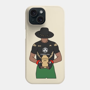 adesanya the deadman Phone Case