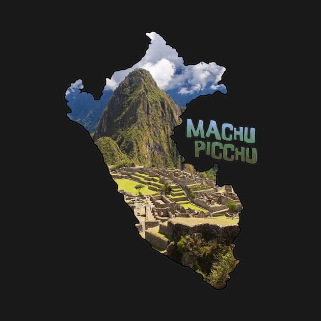 Peru Outline with Machu Picchu by gorff