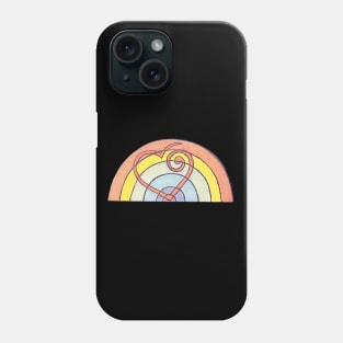 Rainbow heart 2 Phone Case