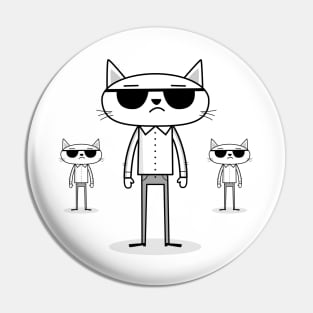 Cool Cats, Snarky Cats, Judgmental Cats Pin