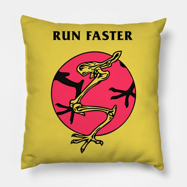 Run Faster Pillow by Scottconnick