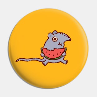 Rat with a watermelon Pin