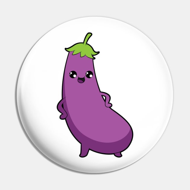 Eggplant Pin by MyBeautifulFiles