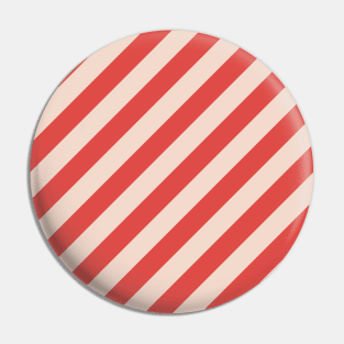 Red diagonal stripes pattern Pin