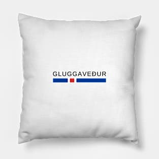 Gluggaveður Iceland Pillow