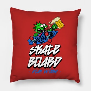 Skateboard lover stay weird Pillow