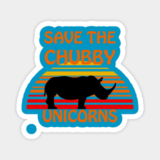 Save the Chubby Unicorns Magnet