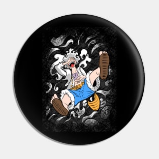 illustration of Gear 5 Sun God Nika luffy one piece Pin