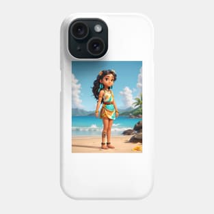 Hawaiian Girl Sticker #3 Phone Case