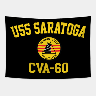 USS Saratoga CVA-60 Tonkin Gulf Yacht Club Tapestry