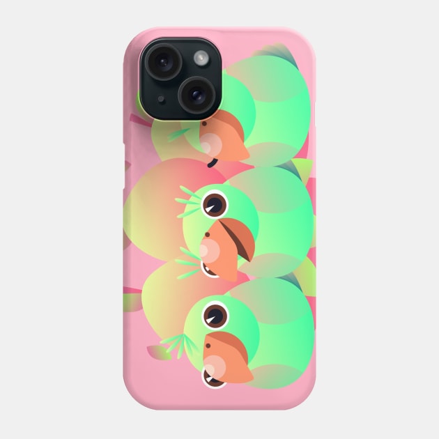 Green Mango parrot family Phone Case by PIOI