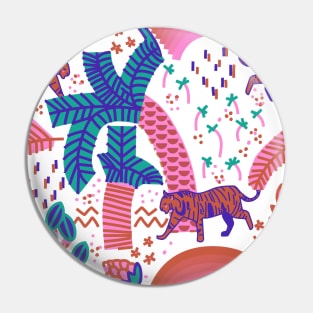 surreal tropical jungle pattern Pin