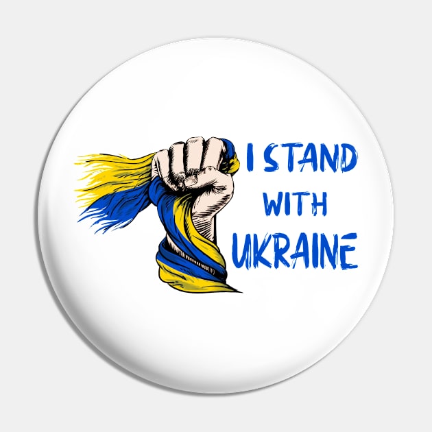 I stand with Ukraine, Stop the war in Ukraine, save Ukraine, ukrainian Pin by Kingostore