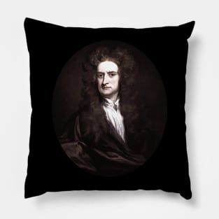 Sir Isaac Newton Portrait Art Pillow