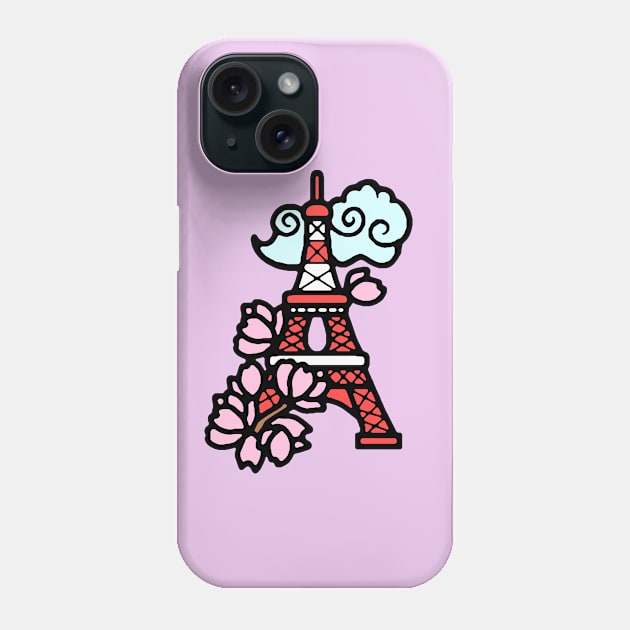 Tokyo Tower LOVE Phone Case by wss3