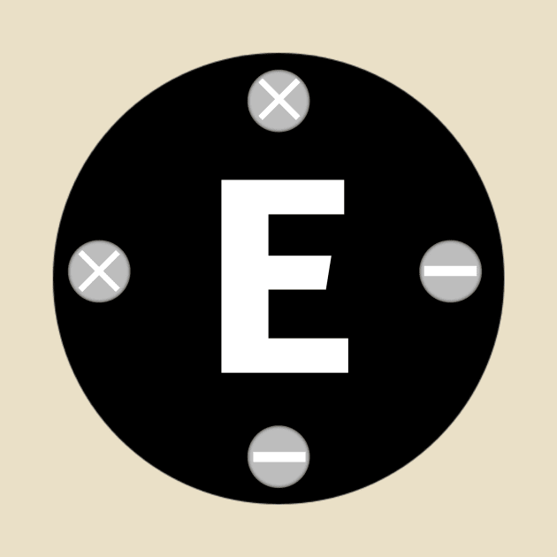 Letter E by Menu.D