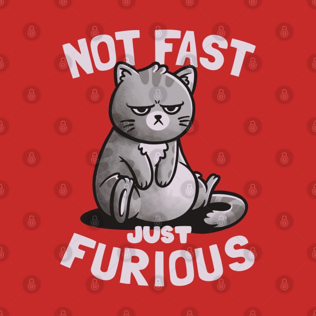 Not Fast Just Furious - Cute Funny Cat Gift by eduely