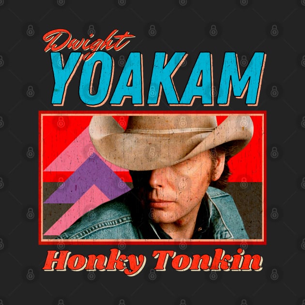 Dwight Yoakam Vintage Look 1986 // Honky Tonkin Original Fan Design Artwork by A Design for Life