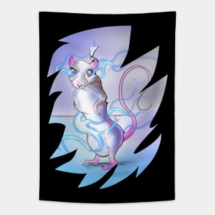 Psychic lab rat illustration 01/11/23 - gothic art and designs Tapestry