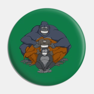 Great Grinning Apes Pin