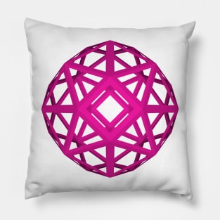 GMTRX  magenta F54 skeletal polyhedron Pillow